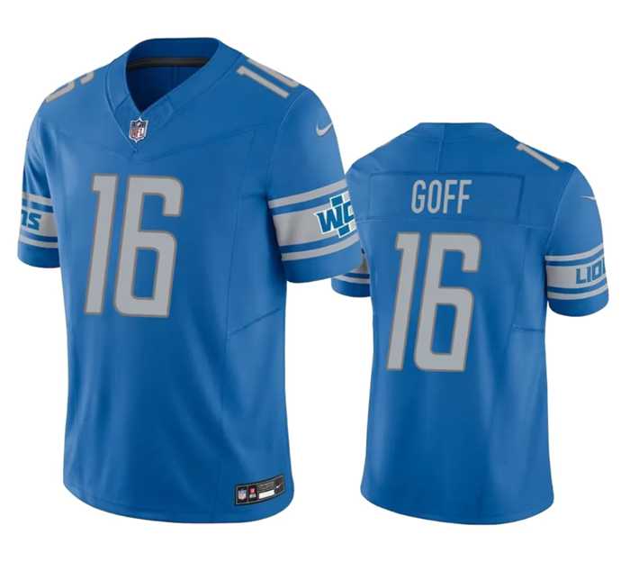 Men & Women & Youth Detroit Lions #16 Jared Goff Blue 2023 F.U.S.E. Vapor Untouchable Limited Stitched Jersey